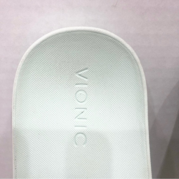 Vionic Kiera Snake Print Slide Sandals - Size Women 6W, Mint Green - Picture 4 of 12